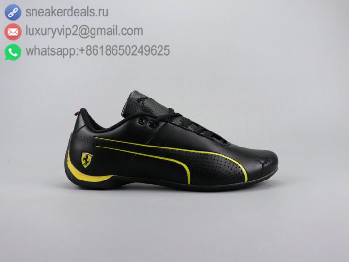 Puma SF Future Cat ULtra Ferrari Men Low Racing Leather Shoes Black 2 Size 38-45